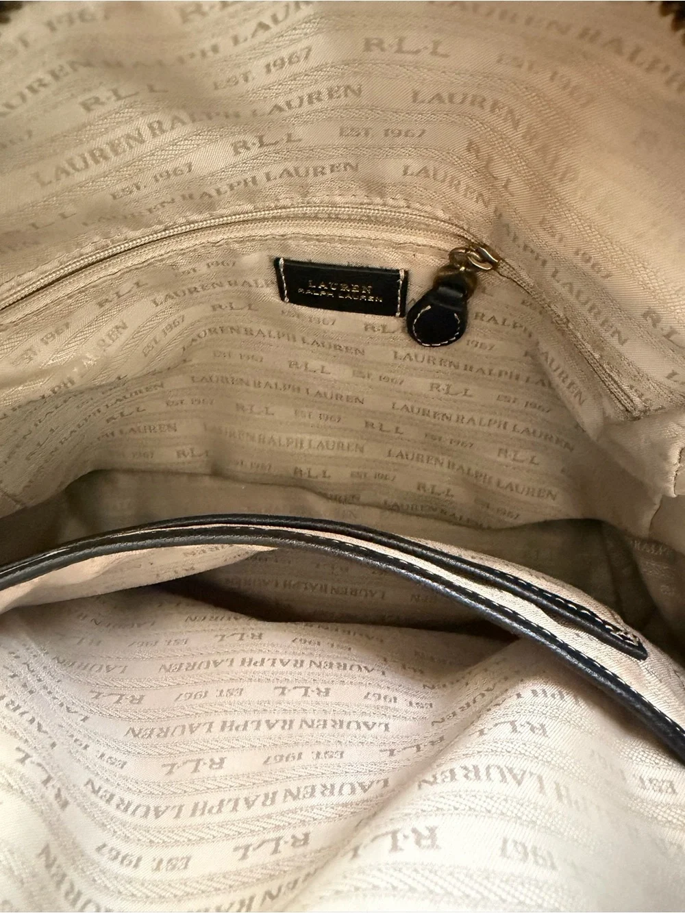 Equestrian Quiet Luxury Black Leather Backpack — Lauren Ralph Lauren